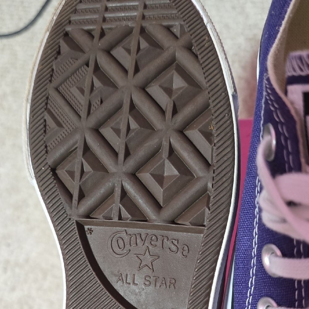 Converse Dark Blue Canvas Sneakers with White Accents - Picture 2 of 5
